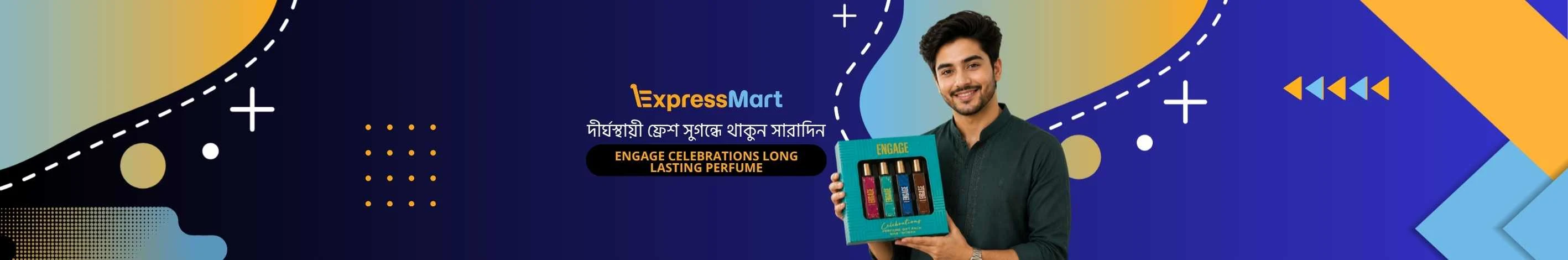 Engage Celebrations Long Lasting Perfume Gift Set 4 Pack Combo 100ml (For Men & Women)